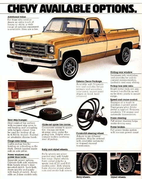 1978 Chevrolet Pickups Brochure Page 11
